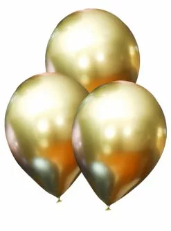 10 Luftballons Gold-metallic - Unifarben