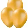 10 Luftballons Gold - Unifarben