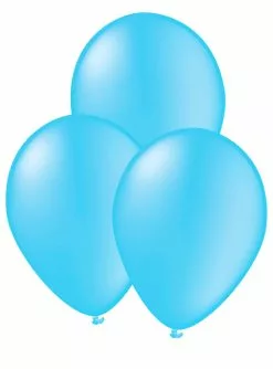 10 Luftballons Hellblau - Unifarben