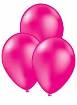 10 Luftballons Pink - Unifarben