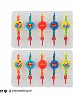 10 Superman Geburtstagskerzen -Tiere & Insekten Verkäufe 10 superman geburtstagskerzen 3