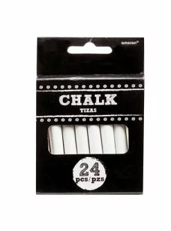 24-teiliges Kreide Set Weiß