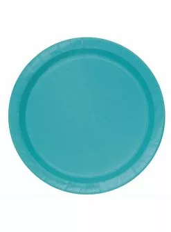 8 Pappteller Aquamarin (23 Cm) - Basicfarben Collection