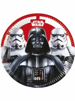 8 Teller Set Mit Star Wars Endkampf Motiv