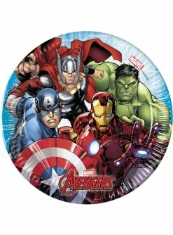 8 The Avengers Pappteller (20cm) - Mighty Avengers