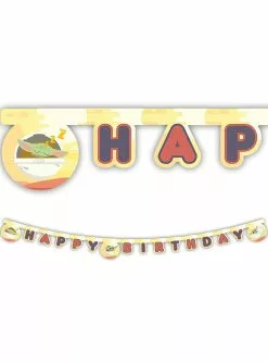 Baby Yoda The Mandalorian "Happy Birthday" Girlande