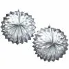 2 Dekorative Lampions Silber