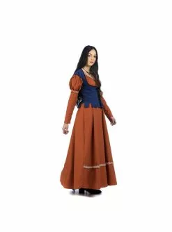 Bäuerin Aus Dem Mittelalter Kostüm Orange Für Damen -Tiere & Insekten Verkäufe bauerin aus dem mittelalter kostum orange fur damen 3