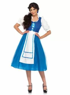 Bäuerin Kostüm Blau Für Damen