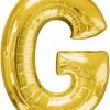 Buchstabe G Luftballon Gold (86 Cm)