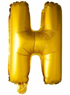 Buchstabe H Luftballon Gold (102 Cm)