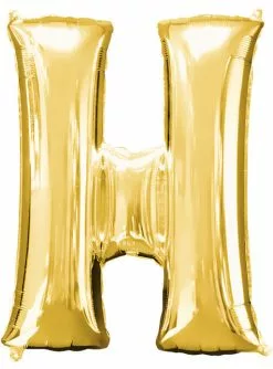 Buchstabe H Luftballon Gold (86 Cm)
