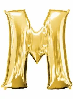 Buchstabe M Luftballon Gold (86 Cm)