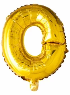Buchstabe O Luftballon Gold (102 Cm)