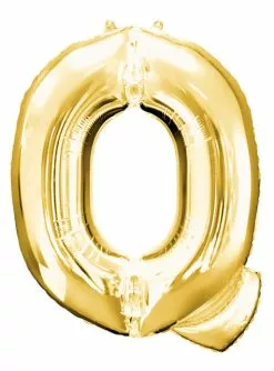 Buchstabe Q Luftballon Gold (86 Cm)