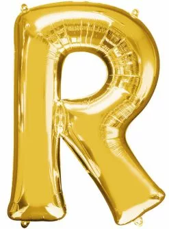 Buchstabe R Luftballon Gold (86 Cm)