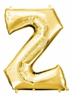 Buchstabe Z Luftballon Gold (86 Cm)