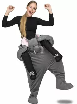 Elefant Ride On Kostüm Grau Für Erwachsene