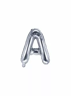 Folienballon Buchstabe A Silber