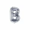Folienballon Buchstabe B Silber (35cm)