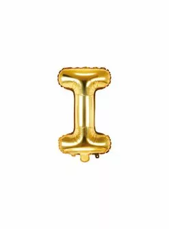 Folienballon Buchstabe I Gold