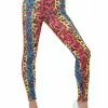 Leggings Für Damen Leopardenmuster Farbig