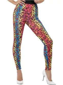 Leggings Für Damen Leopardenmuster Farbig