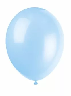 Luftballon Set Himmelblau 10-teilig - Basic-Farben Kollektion
