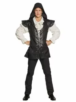 Mittelalter-Krieger Kostüm Schwarz Für Herren