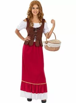 Mittelalter Wirtin Kostüm Classic Für Damen In Großer Größe
