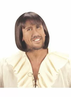 Mittelalterliche Perücke Braun Für Herren