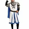 Mittelalterlicher Ritter Kostüm Weiß Für Herren