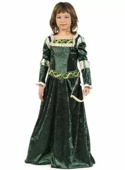 Mittelalterliches Bogenschützin Kostüm Für Mädchen