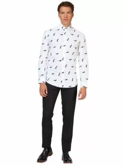 Weißes Hemd Mit Pinguinen - Opposuits