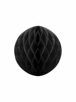 Papierwaben-Kugel Schwarz 40 Cm
