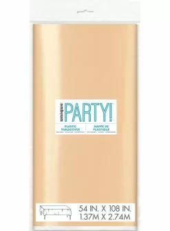 Rechteckige Tischdecke Roségold - Basicfarben Collection