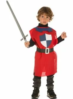Ritter Aus Dem Mittelalter Tunika Rot Für Jungen