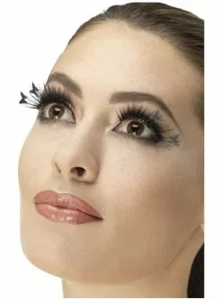 Schwarze Wimpern Mit Schmetterlingen Für Damen