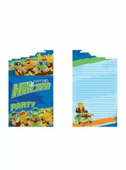 Teenage Mutant Ninja Turtles Einladungskarten Set 8-teilig