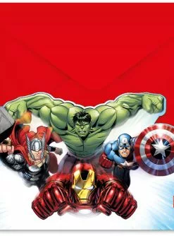 The Avengers Einladungen 6 Stück