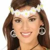 Weißes Blumenhaarband Hippies