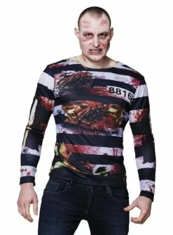 Zombie Häftling T-Shirt Für Erwachsene