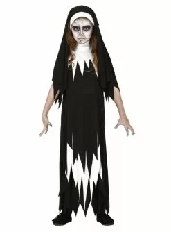Zombie-Nonnen Kostüm Für Mädchen